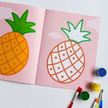 Тактильная раскраска. Фрукты и ягоды