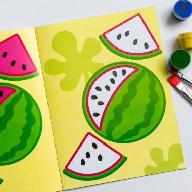 Тактильная раскраска. Фрукты и ягоды