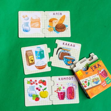 Пазлы-половинки. Еда Пазлы-половинки. Еда