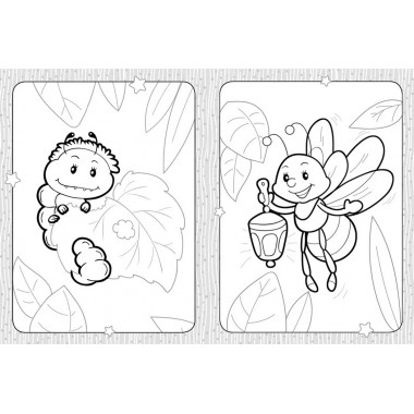 Раскраска для самых маленьких. Микромир насекомых