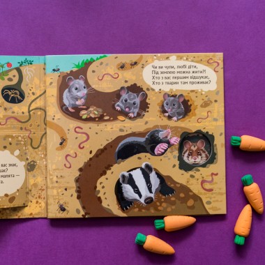 Книжка с окошками. Кто спрятался под землей