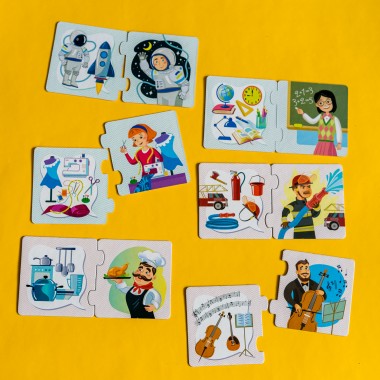 Пазлы-половинки. Профессии