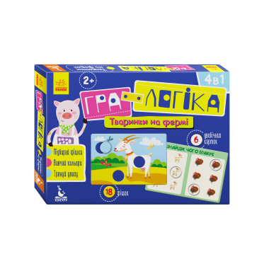 Игра-логика. Животные на ферме Игра-логика. Животные на ферме