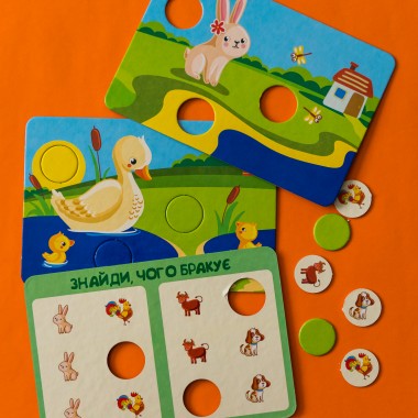 Игра-логика. Животные на ферме Игра-логика. Животные на ферме